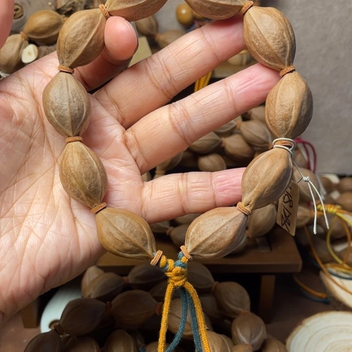 橄榄核手串/手链18/28黄蓝绳手串