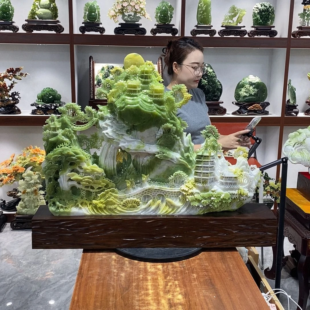 久****玉山水摆件 玄关摆件
