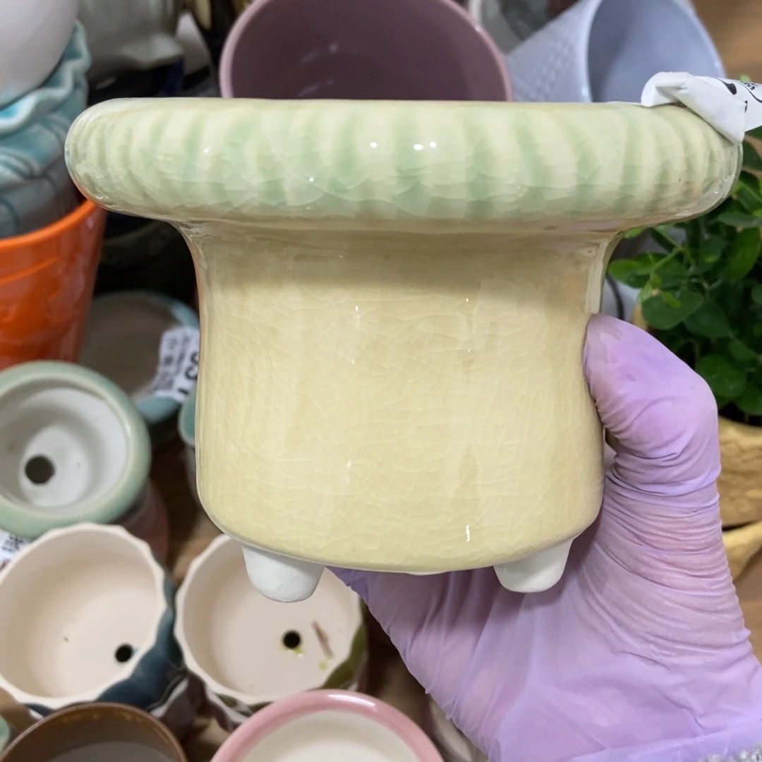 红陶微瑕高温陶瓷花盆