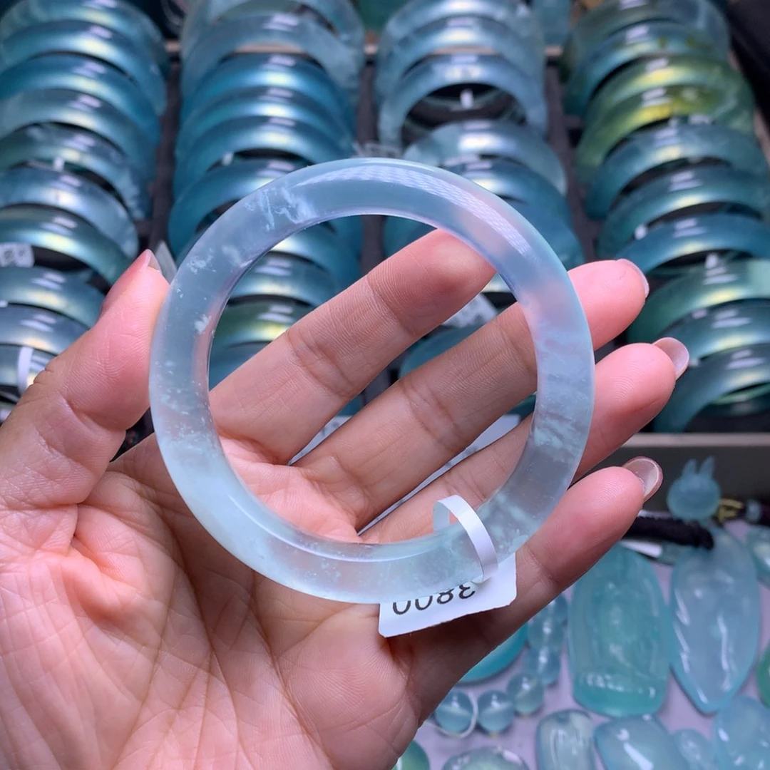 未镶嵌蛇纹石玉手镯56