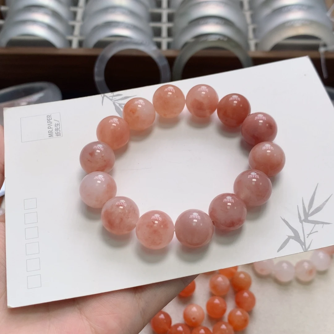 丑***女石英质玉（金丝玉）合金手串7A60圈口金丝玉手串