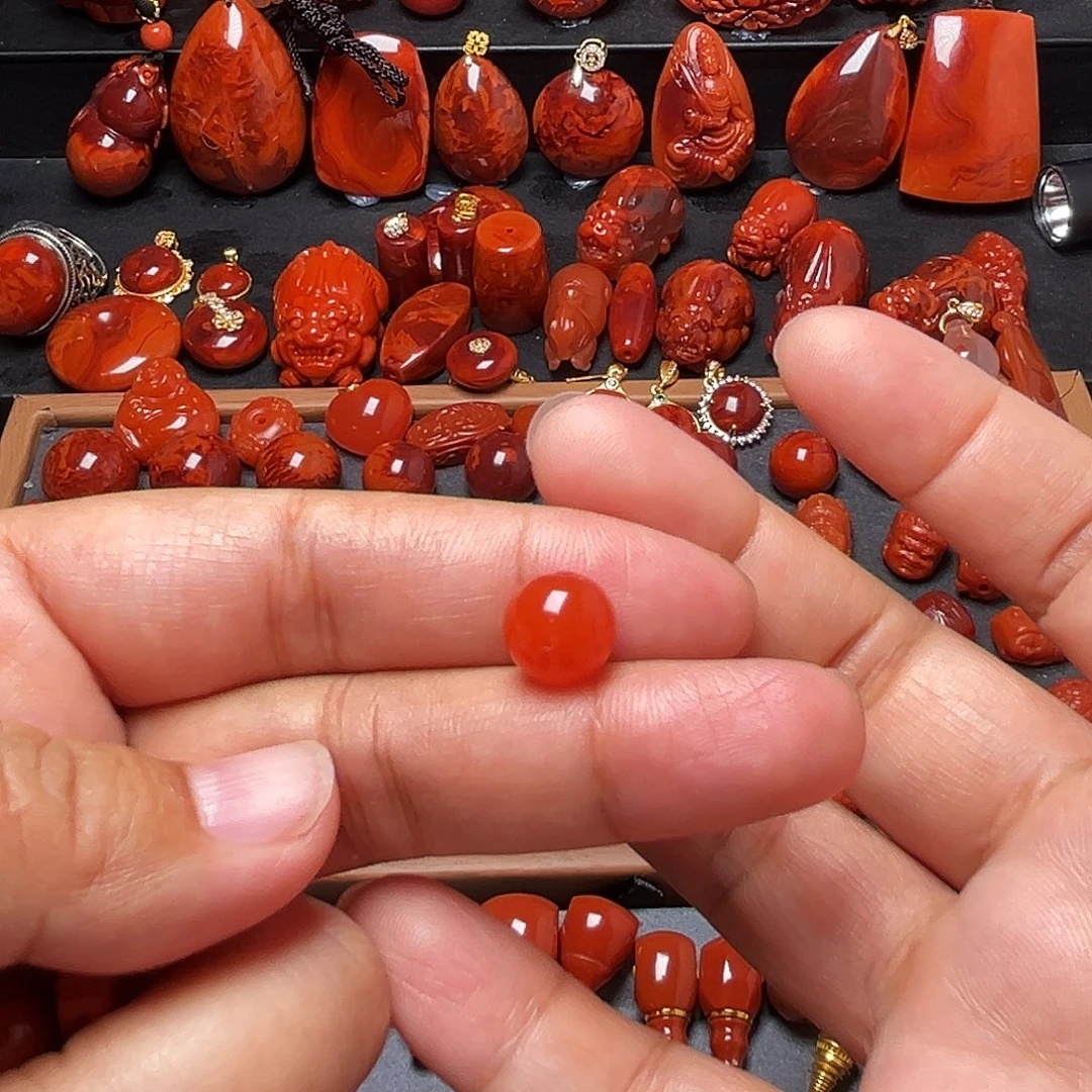 小***生南红玛瑙未镶嵌配饰10