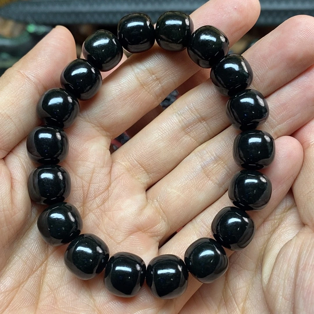 笑***！和田玉未镶嵌手链