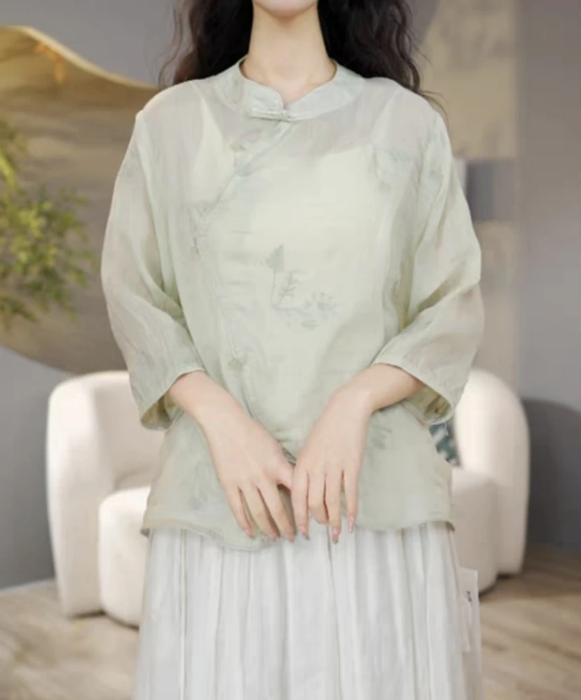 612苎麻汉服小衫