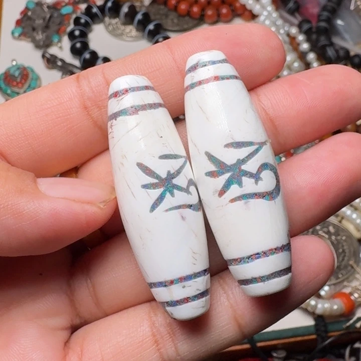 铜铁合金类藏传铜星月菩提吊坠项链