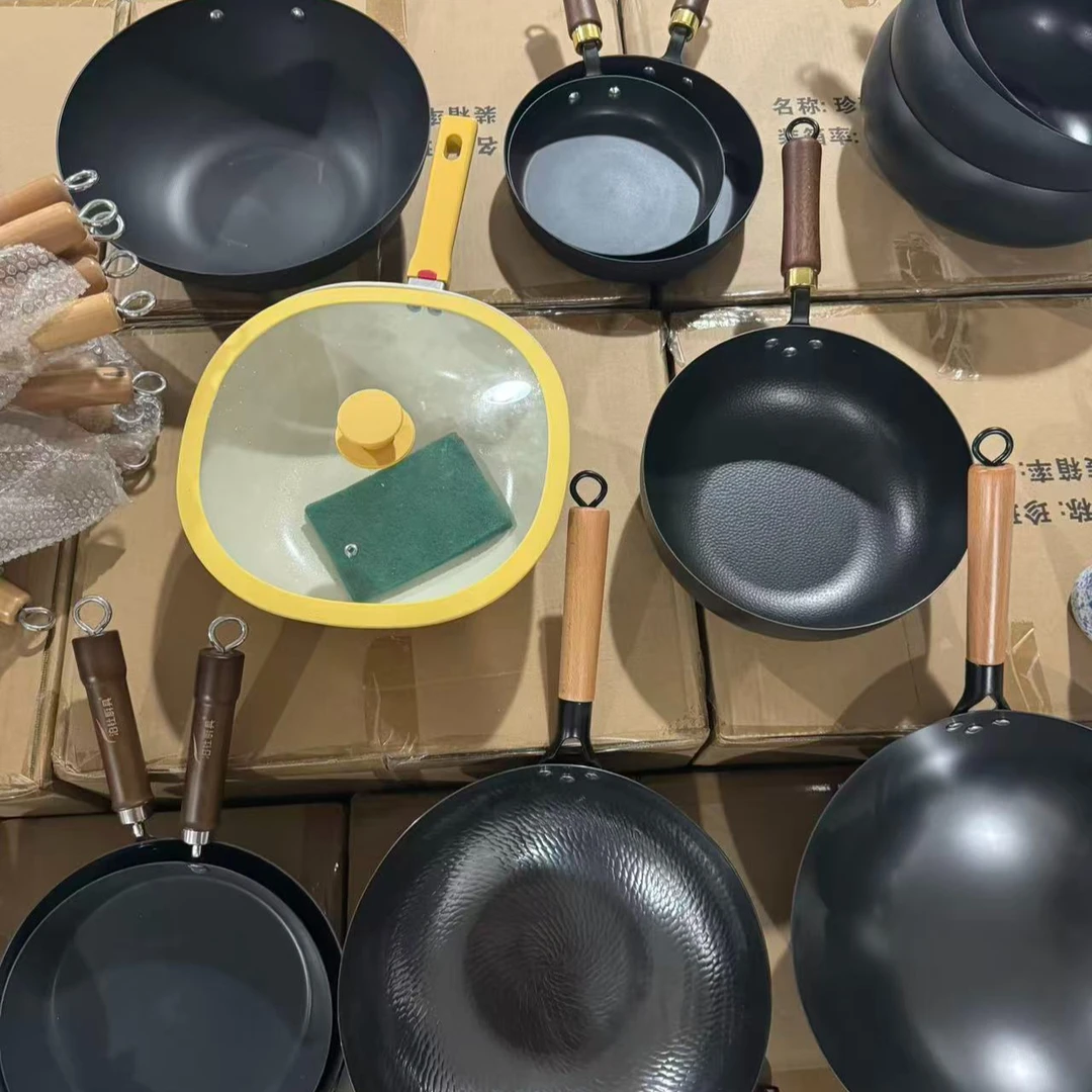 【直播专属】炒锅汤锅奶锅铁锅家庭各式锅具尾货清仓工厂直销