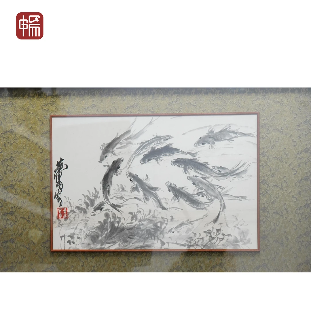 T1014 鱼 50.5*32(1.45)  纸本镜框 MZ