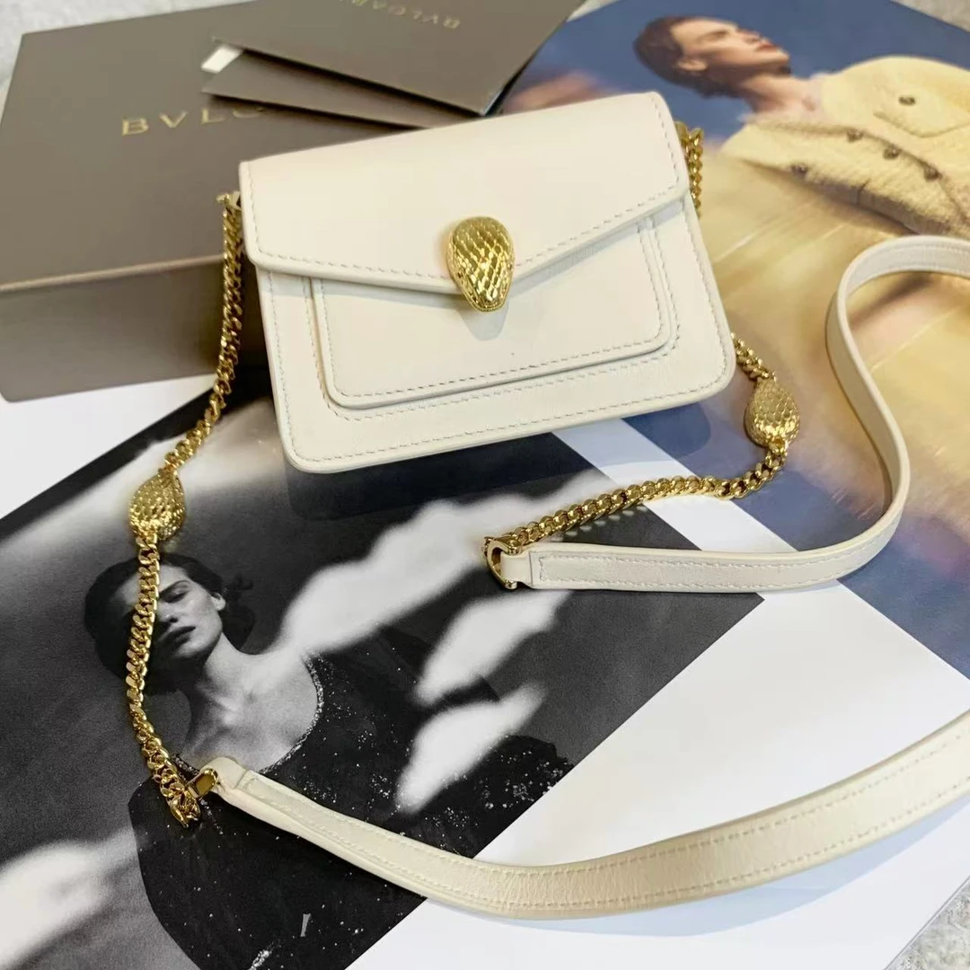 99新 BVLGARI/宝格丽 壹臻/ 白金miniS头包 99117043