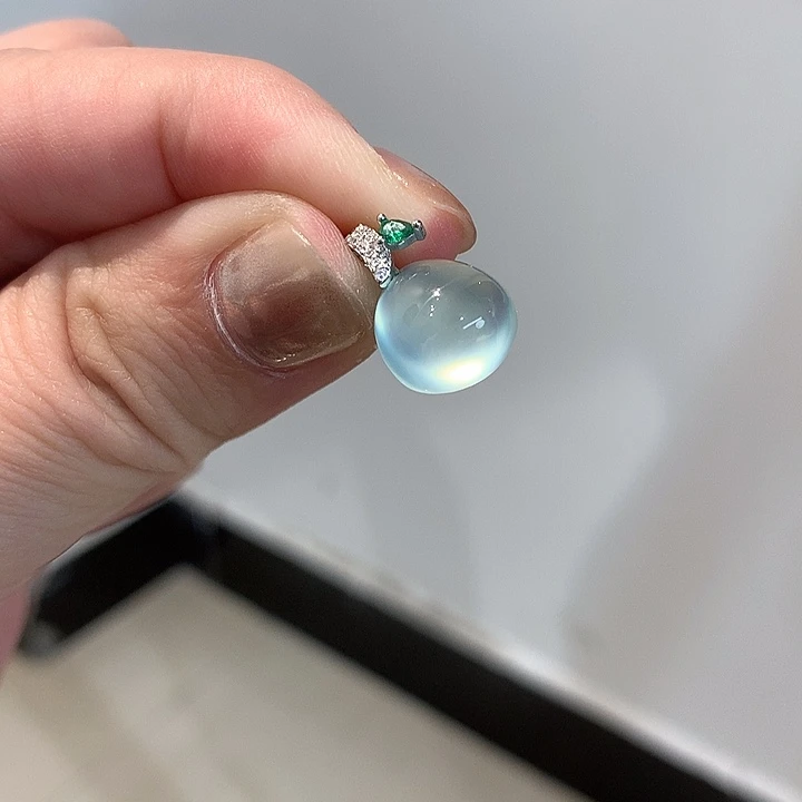 岫玉未镶嵌颈饰【猫家】天然玉石颈饰不带链子