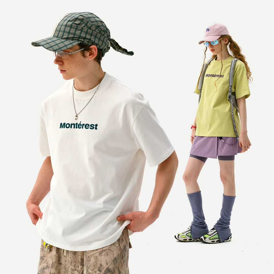 瞬时山野Monterest户外7A抗菌吸湿速干宽松圆领短袖