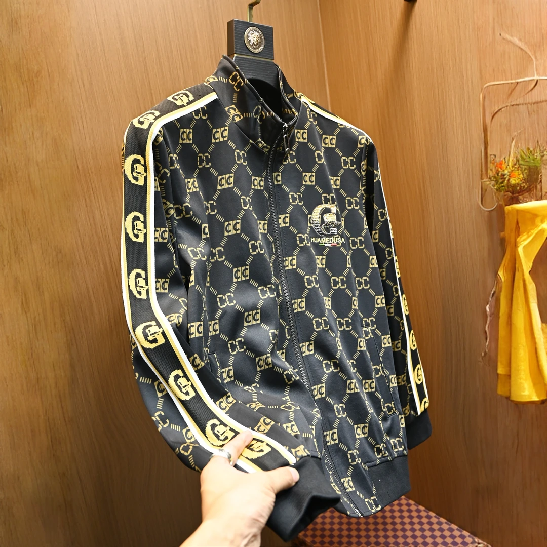 赫柏纪逸潮牌立领轻奢潮流夹克上衣休闲秋季新款时尚百搭青年外套