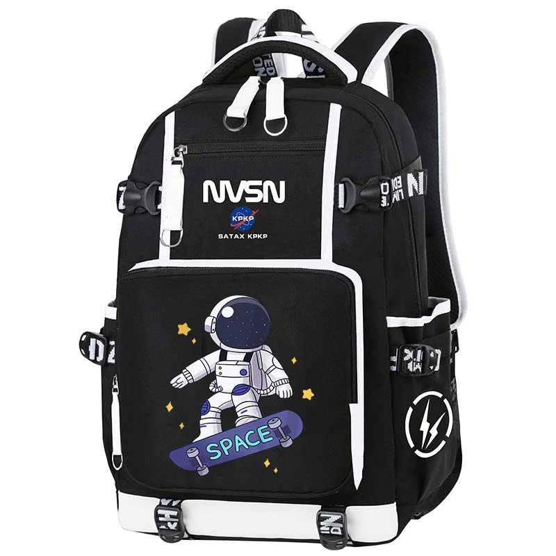 NASA太空人动漫联名书包男儿童初中小学生三到六年级双肩背包男孩