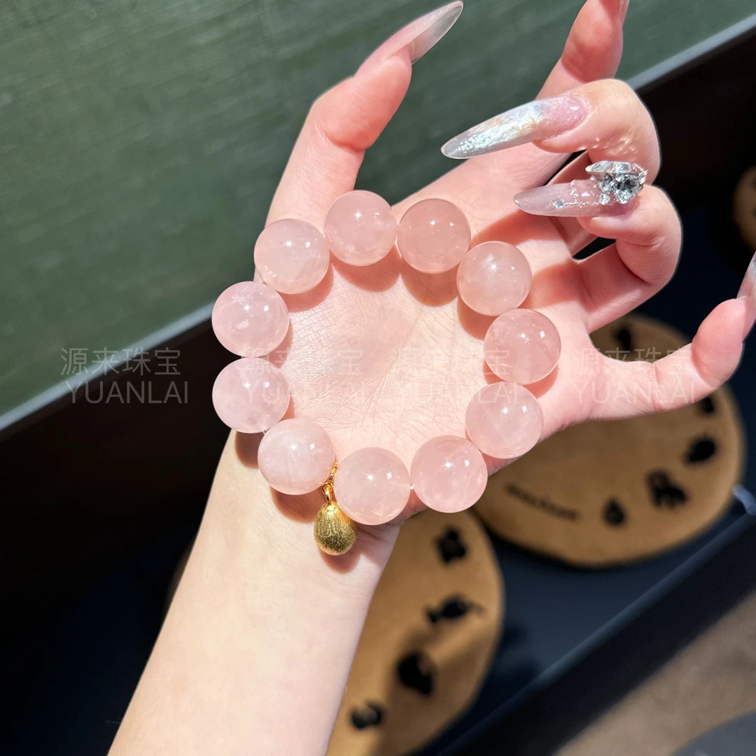 *无人区玫瑰*粉晶手串YY3544