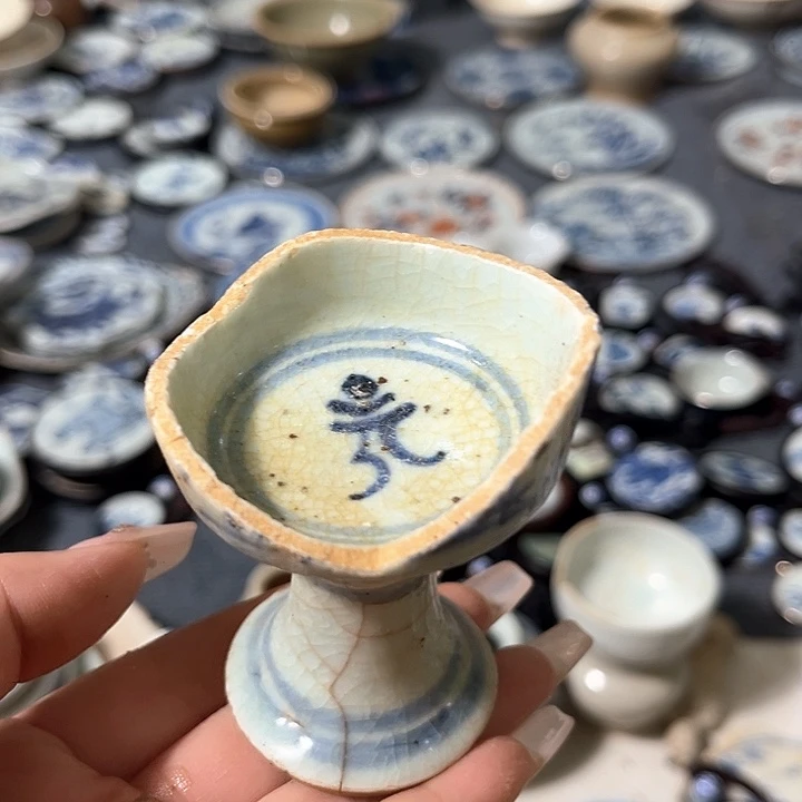 瓷片瓷片茶托喝茶非常不错