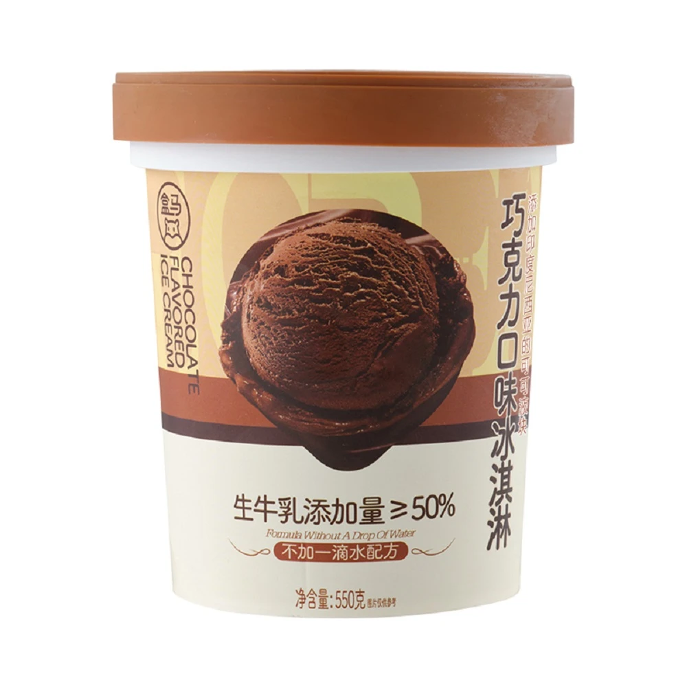 盒马 巧克力口味冰淇淋 550g