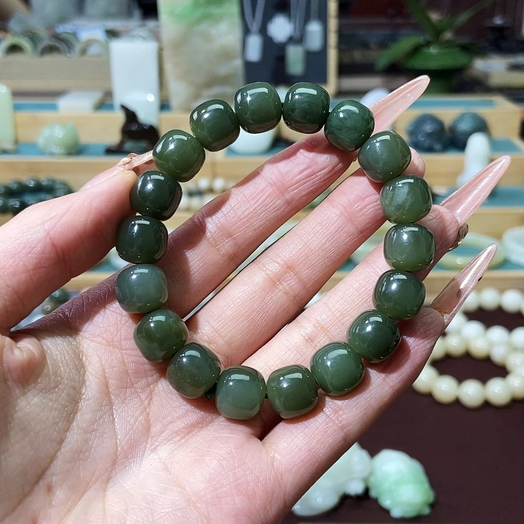 和田玉未镶嵌手链