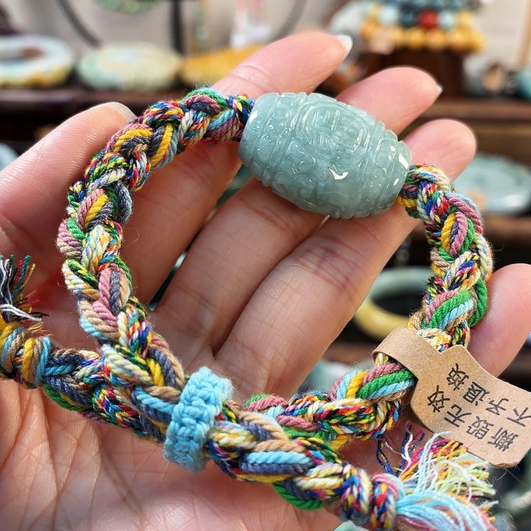 翡翠未镶嵌手链手串