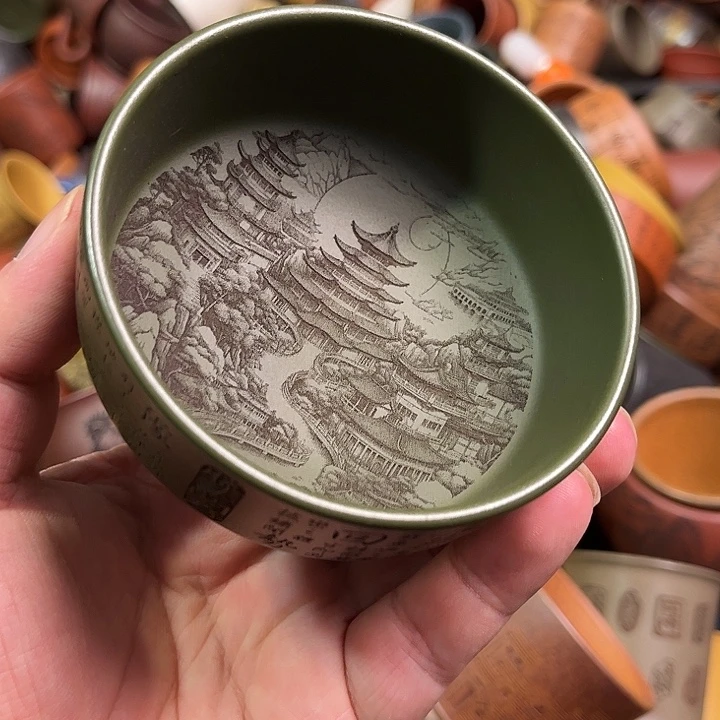 紫砂茶杯全手工紫砂主人杯