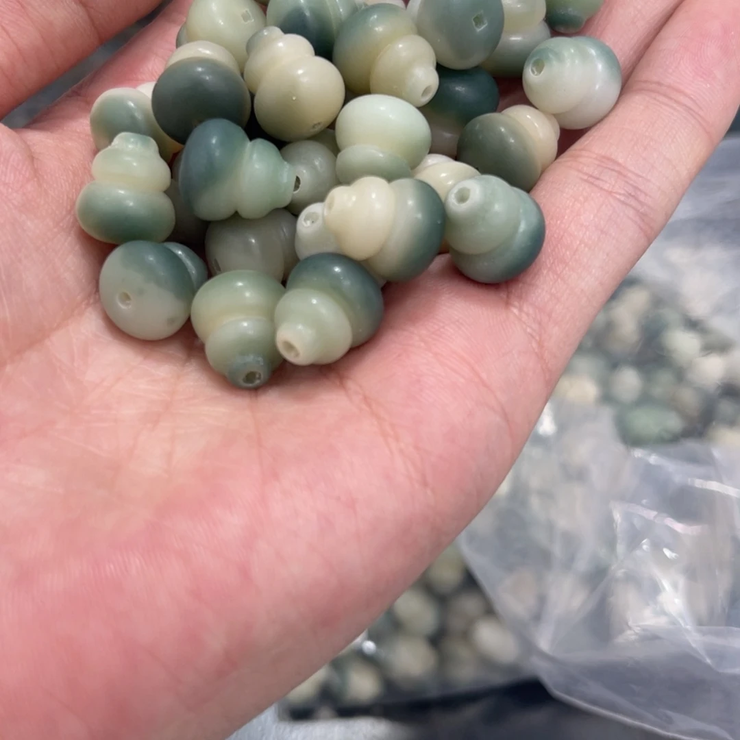 吊坠白玉菩提a12/20+20颗绿飘葫芦