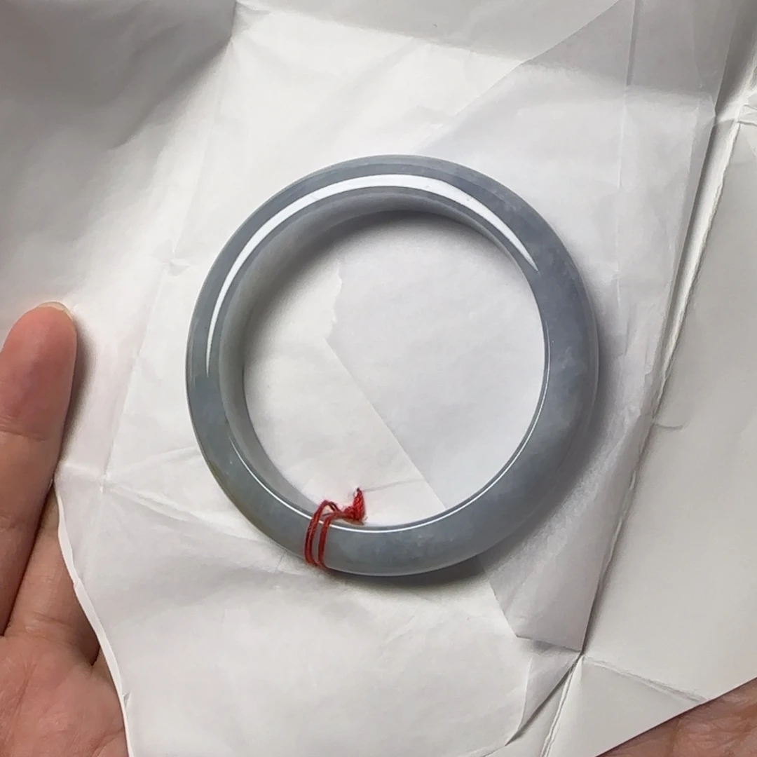 翡翠手镯未镶嵌?****?烟蓝紫福利手镯不退不换