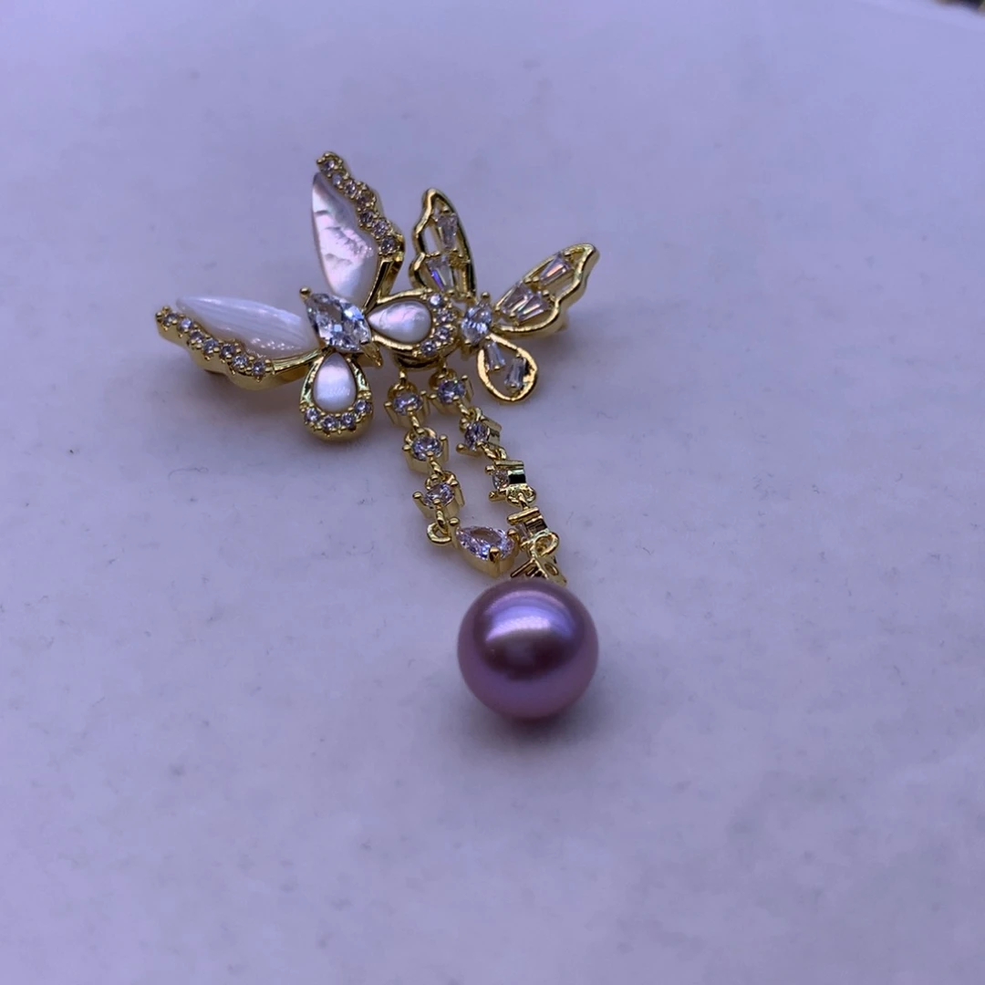 淡水珍珠耳饰合金