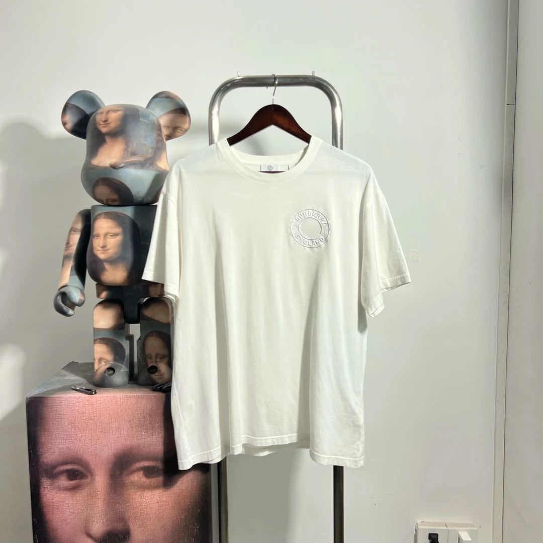 99新 BURBERRY/博柏利 圆圈短袖 R2918 尺码：M胸围60衣长70 编码2