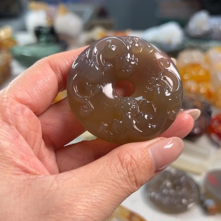 玛瑙/玉髓吊坠(不含链)未镶嵌
