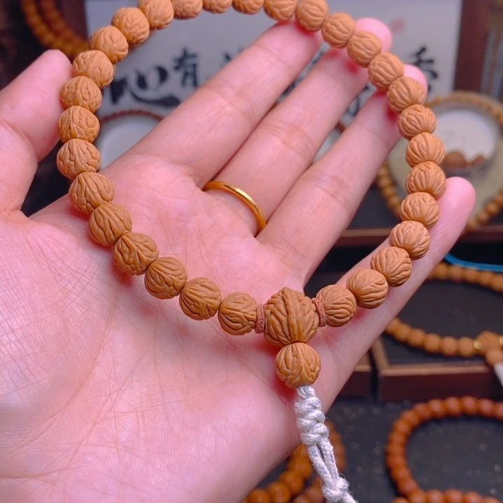 桃核手串龙纹桃核