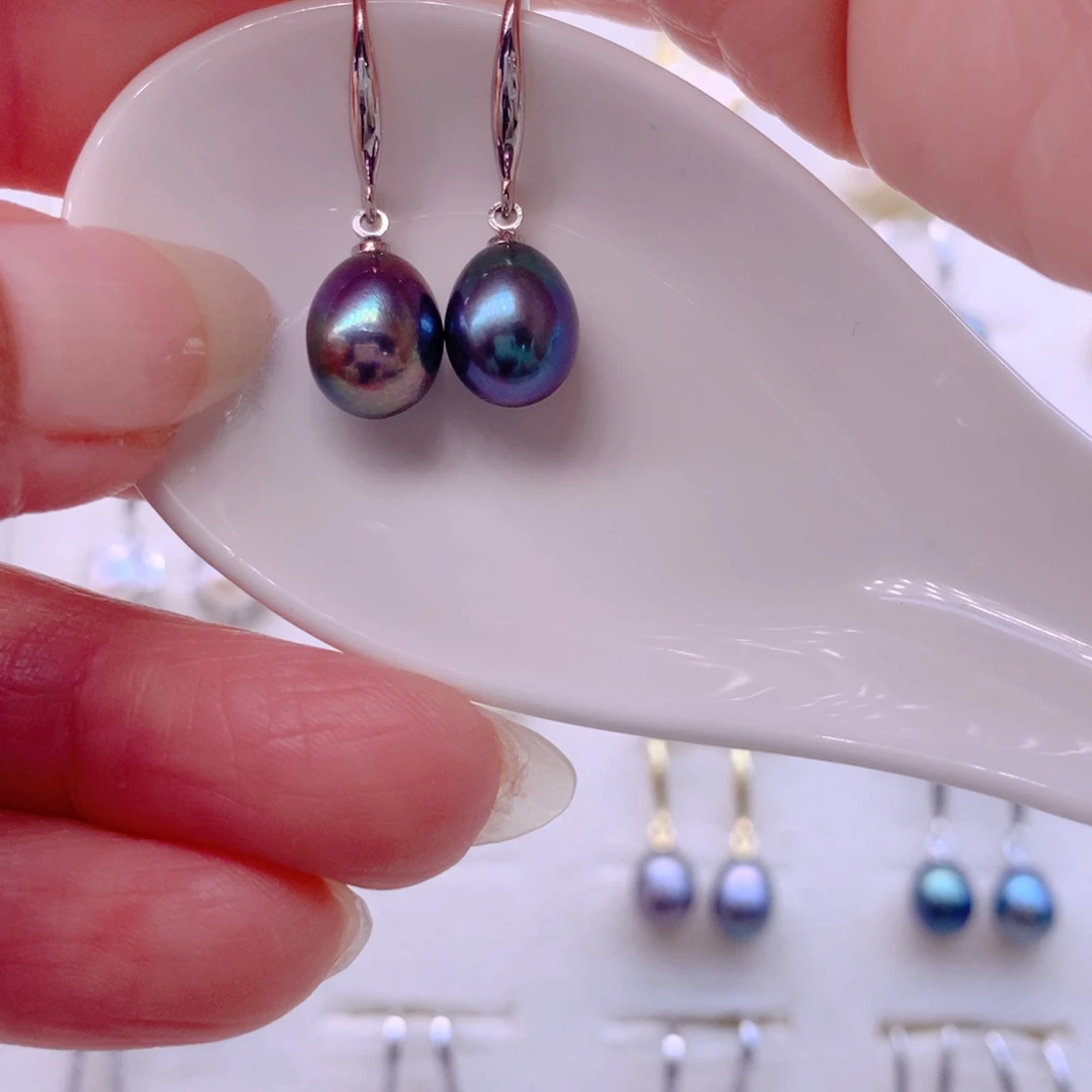 淡水珍珠合金耳饰