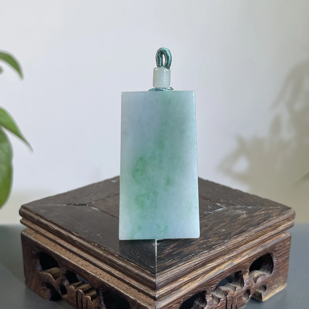 JCB01-47 天然缅甸A货翡翠 无事牌