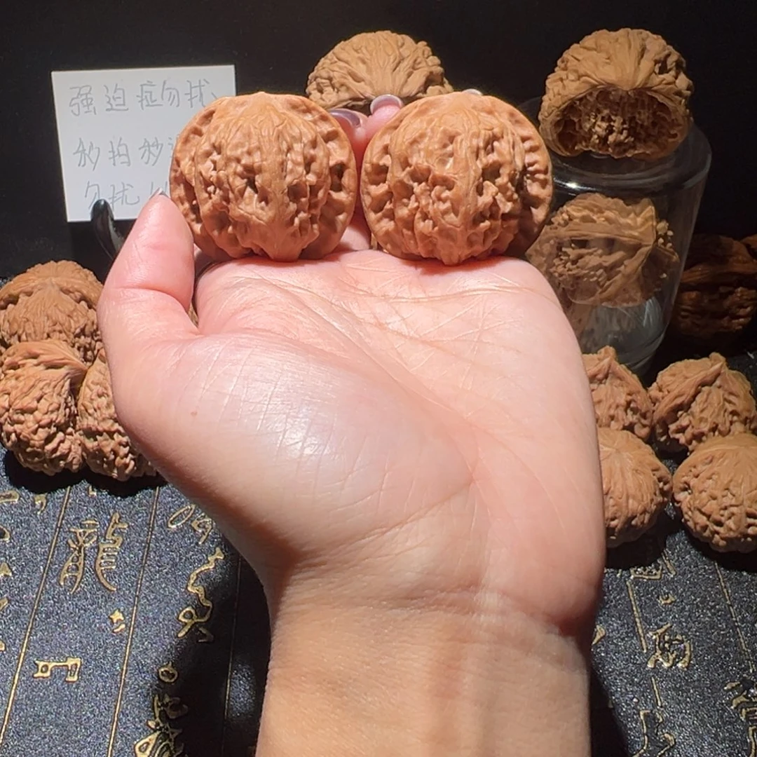 吊坠文玩核桃野狼39手把件168