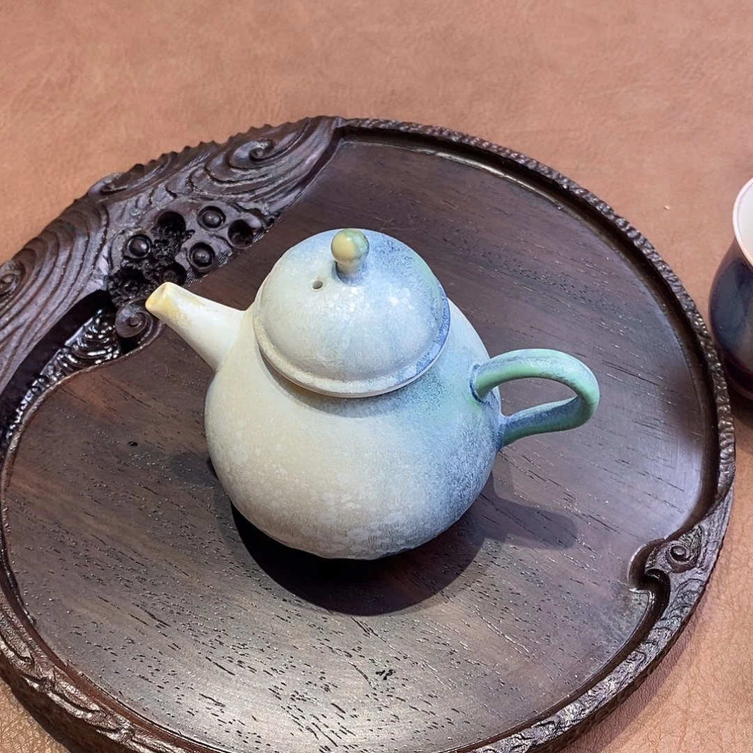 高温窑变工艺的茶壶