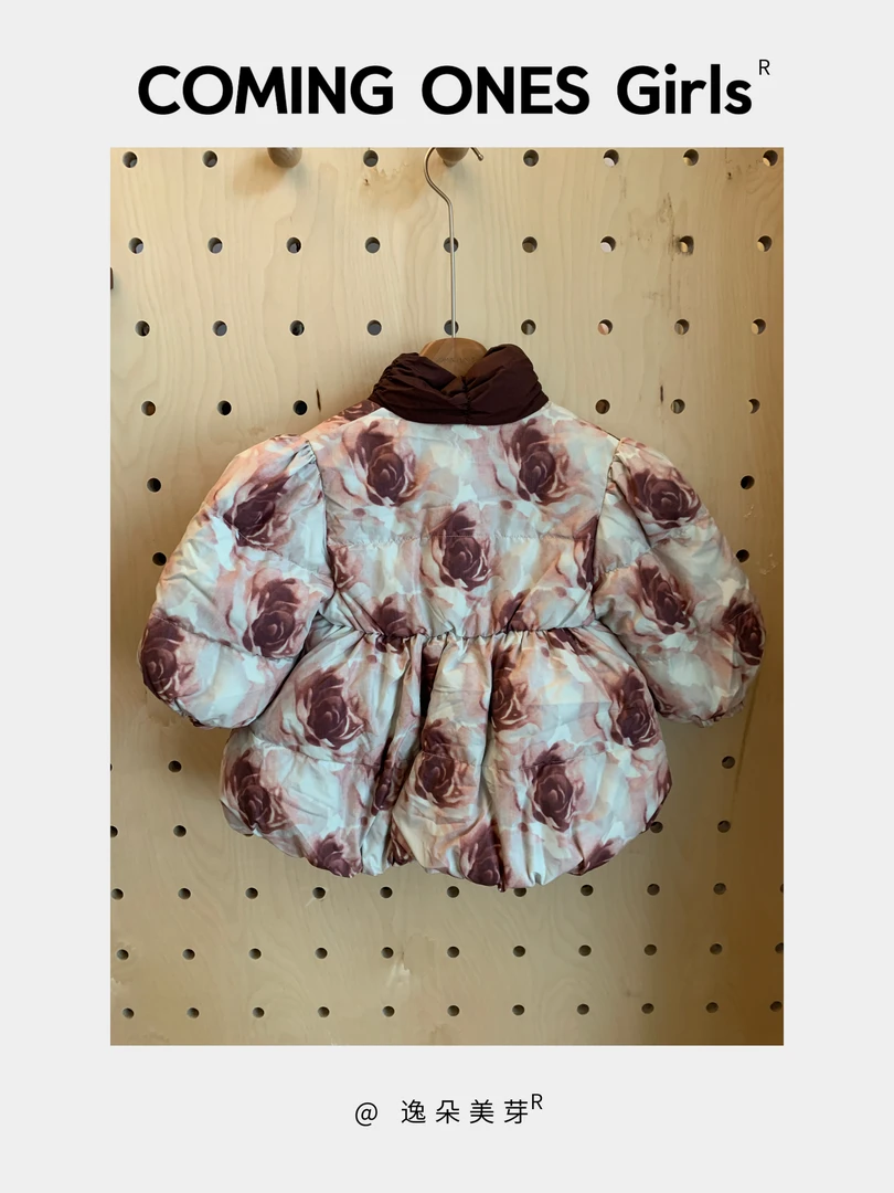 逸朵美芽COMING ONES 女童设计师系列xt8019红花羽