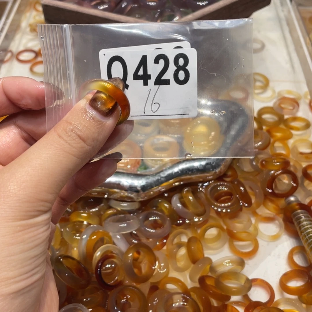 玛瑙/玉髓未镶嵌戒指428