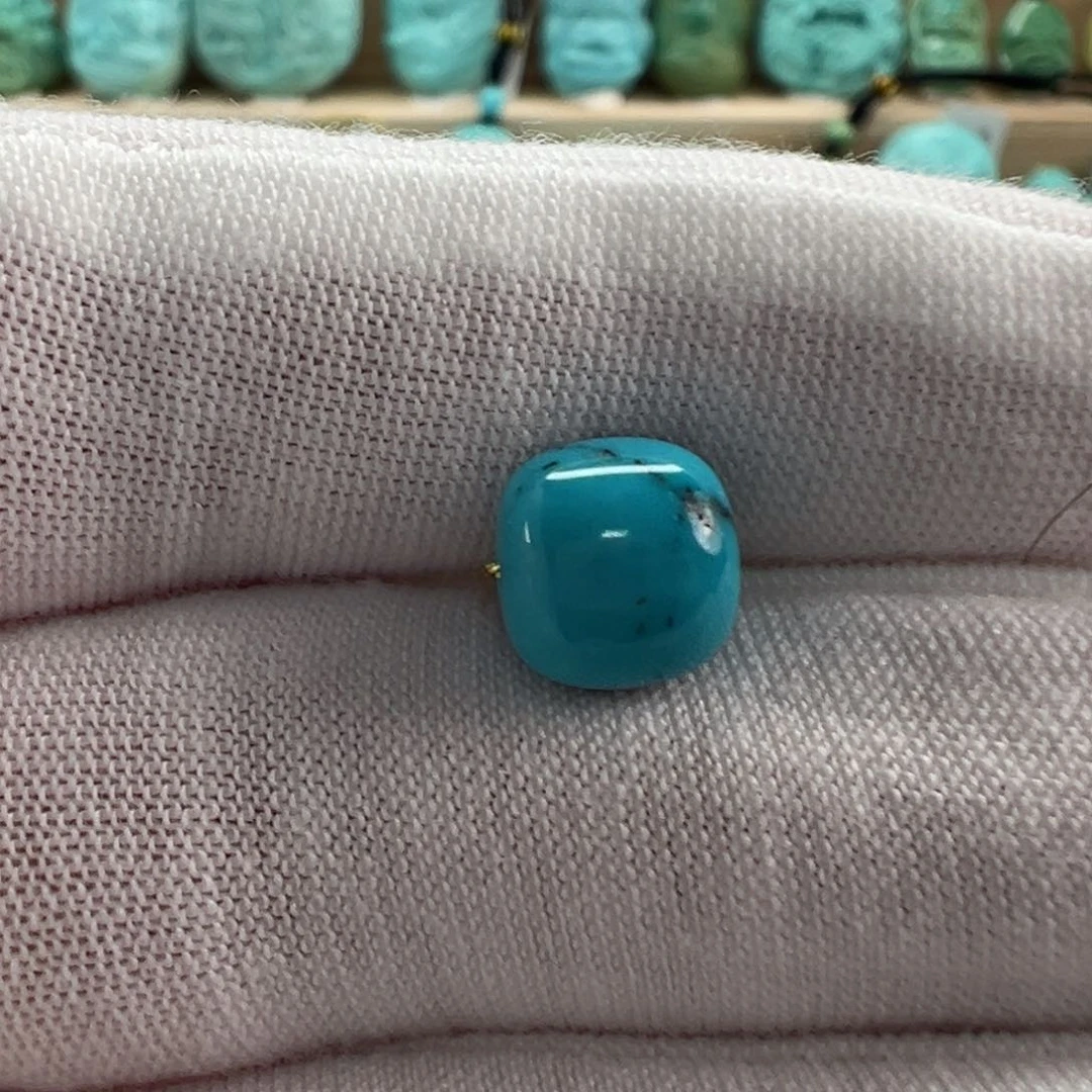 未镶嵌绿松石老型珠8.4x7.7mm