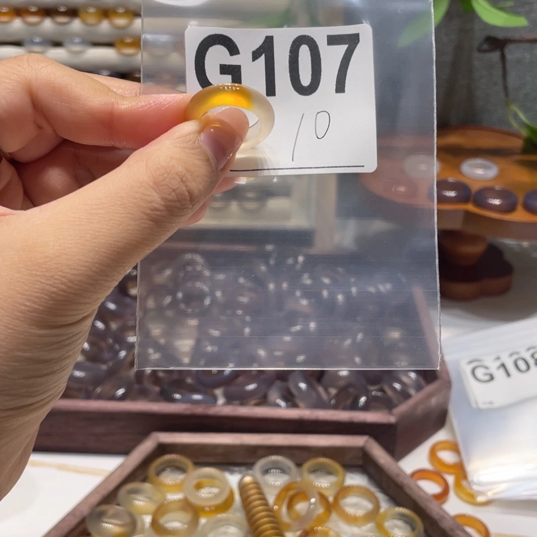 玛瑙/玉髓未镶嵌戒指107