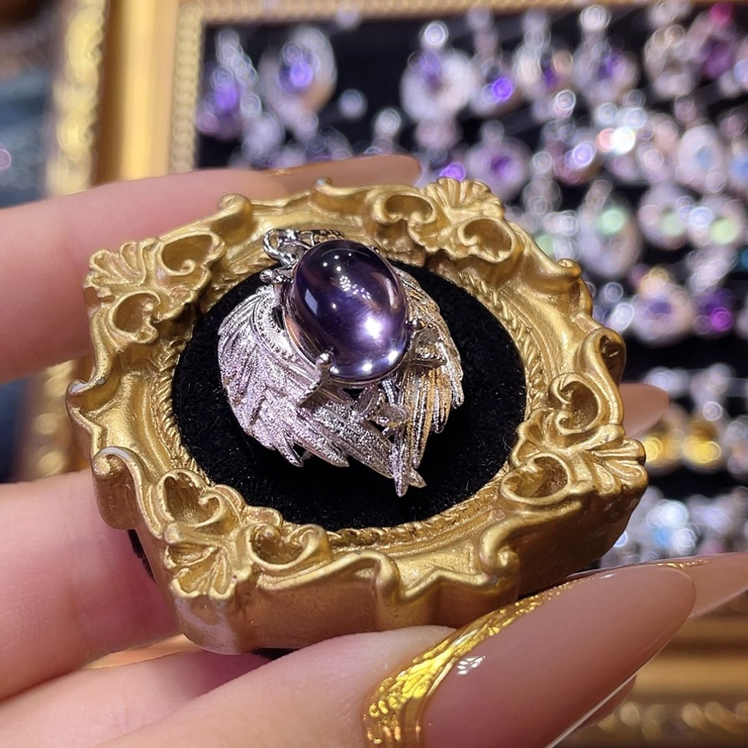 无925银紫水银吊坠