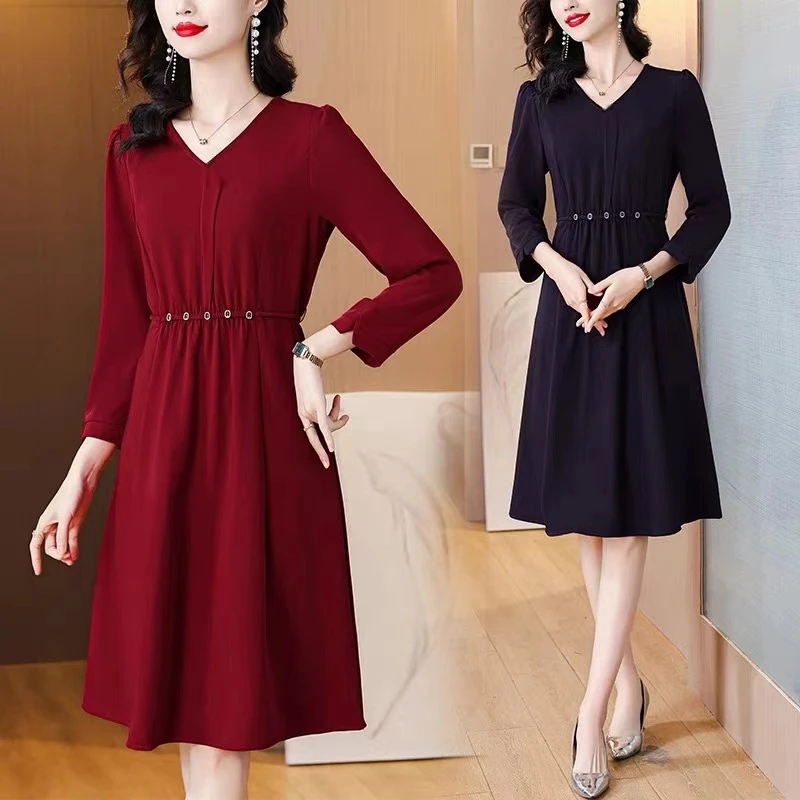 时尚气质修身显瘦连衣裙女装连衣裙L996