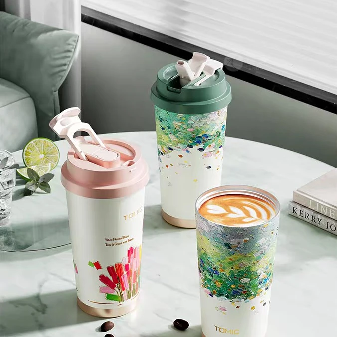 特美刻双层不锈钢咖啡杯食品级材质