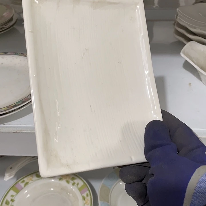 多***悟瓷片强化瓷长方盘一个 微瑕疵