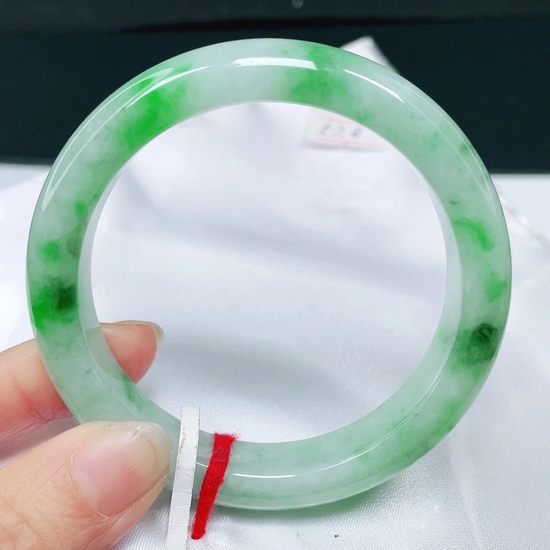 未镶嵌手镯翡翠正圈57.8。 036