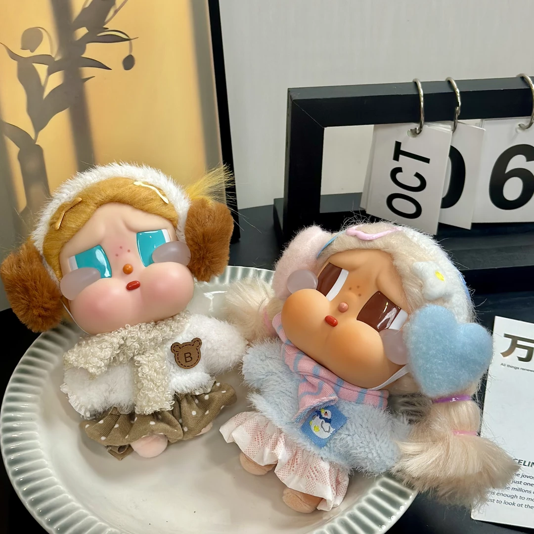 CRYBABY娃衣毛绒线姜饼曲奇熊闪闪衣围巾耳罩套装（仅娃衣）