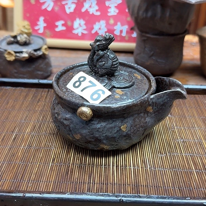 纯手工制作粗陶茶具