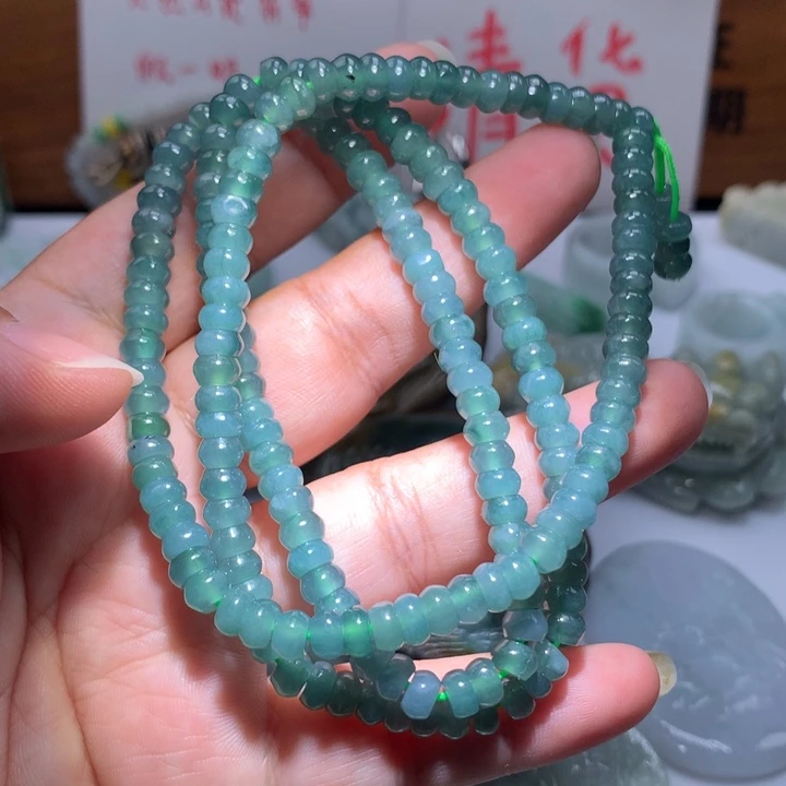 翡翠未镶嵌颈饰保真天然A货翡翠