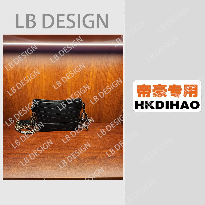 LBDESlGN【手工打造真皮高端定制女士包【6661黑色】