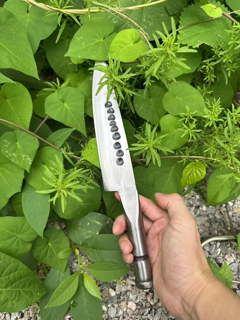 【履带钢小刀】手工锻打超锋利单手刃多用途剔骨小刀