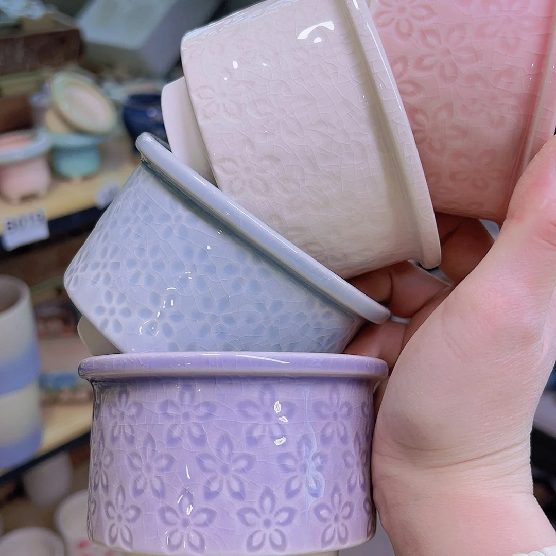 红陶陶瓷花盆当场满12包邮发货