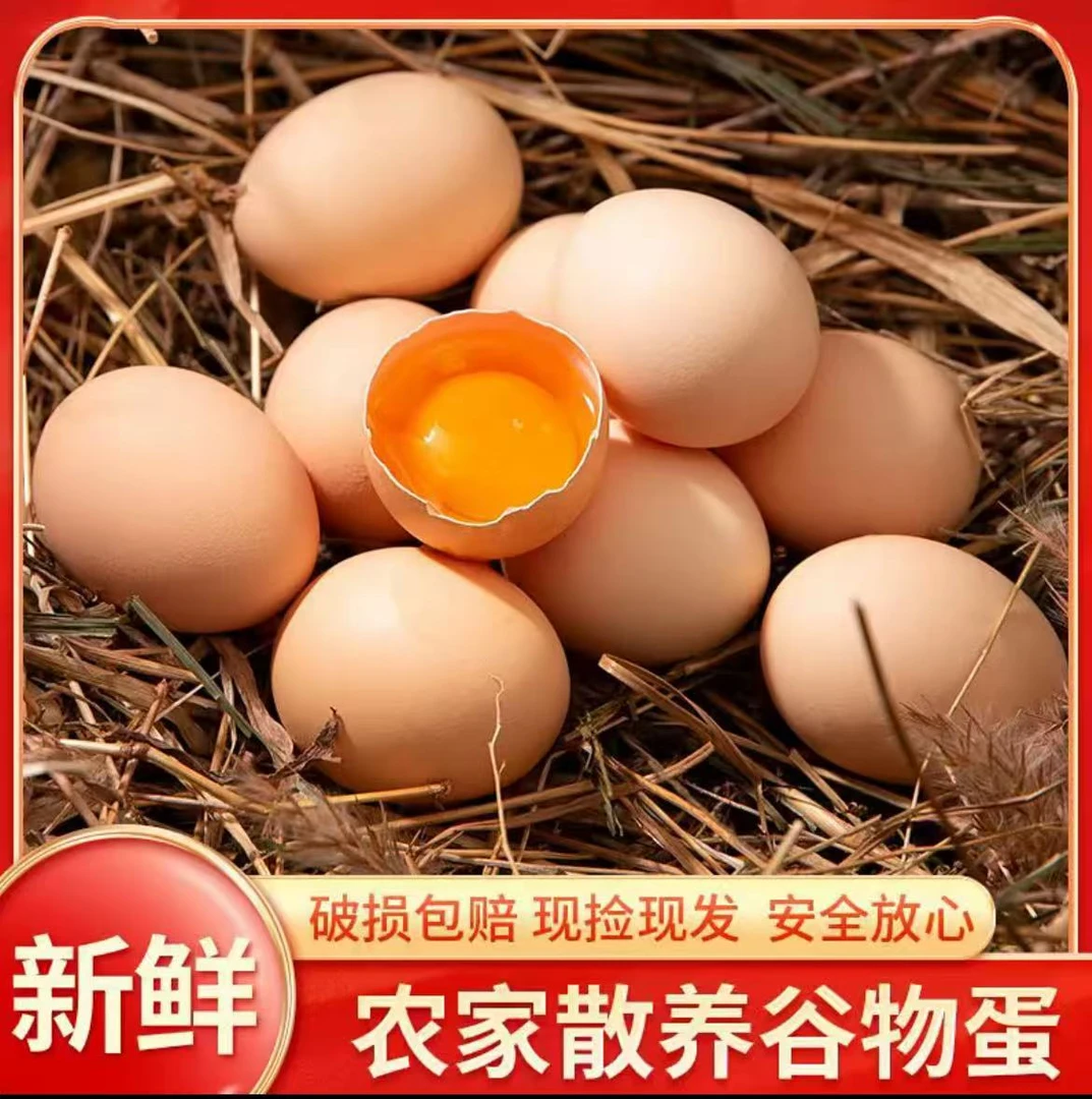 【小英妹专汇】农家散养正宗新鲜土鸡蛋山林溜达鸡鸡蛋纯五谷喂养