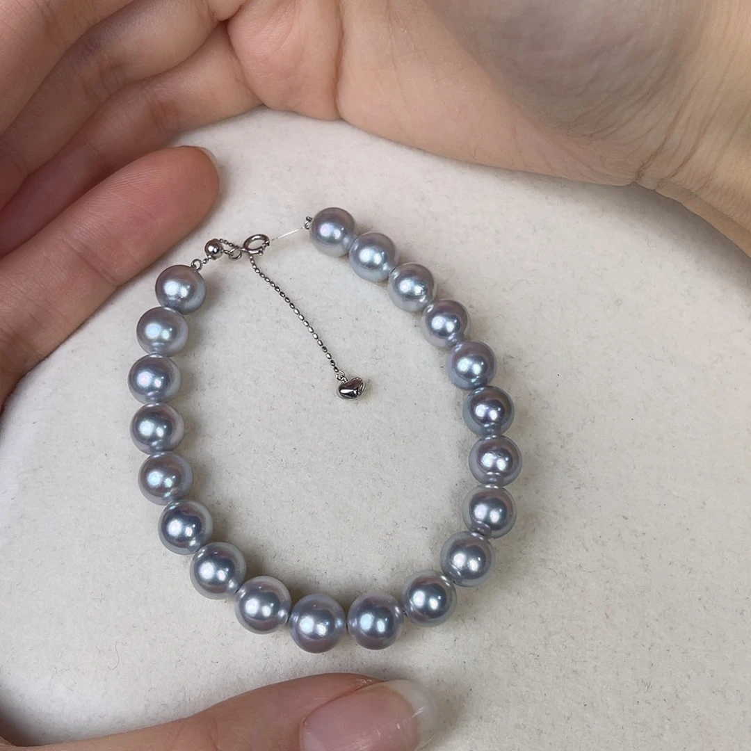 手链18K金镶嵌海水珍珠