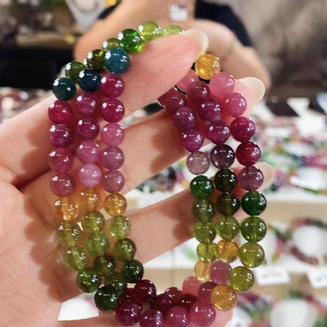 手链未镶嵌碧玺G2485三圈颜色微差